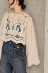 EMBROIDERY LACE BLOUSE