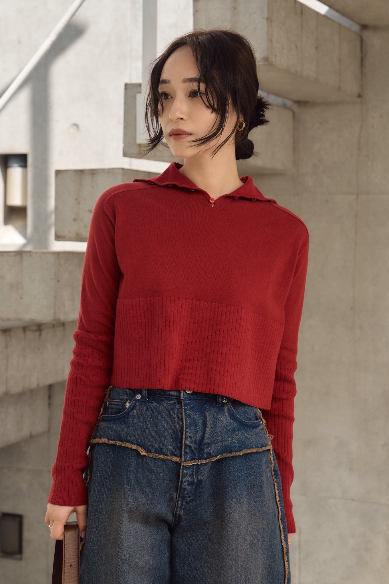 2WAY KNIT PULLOVER