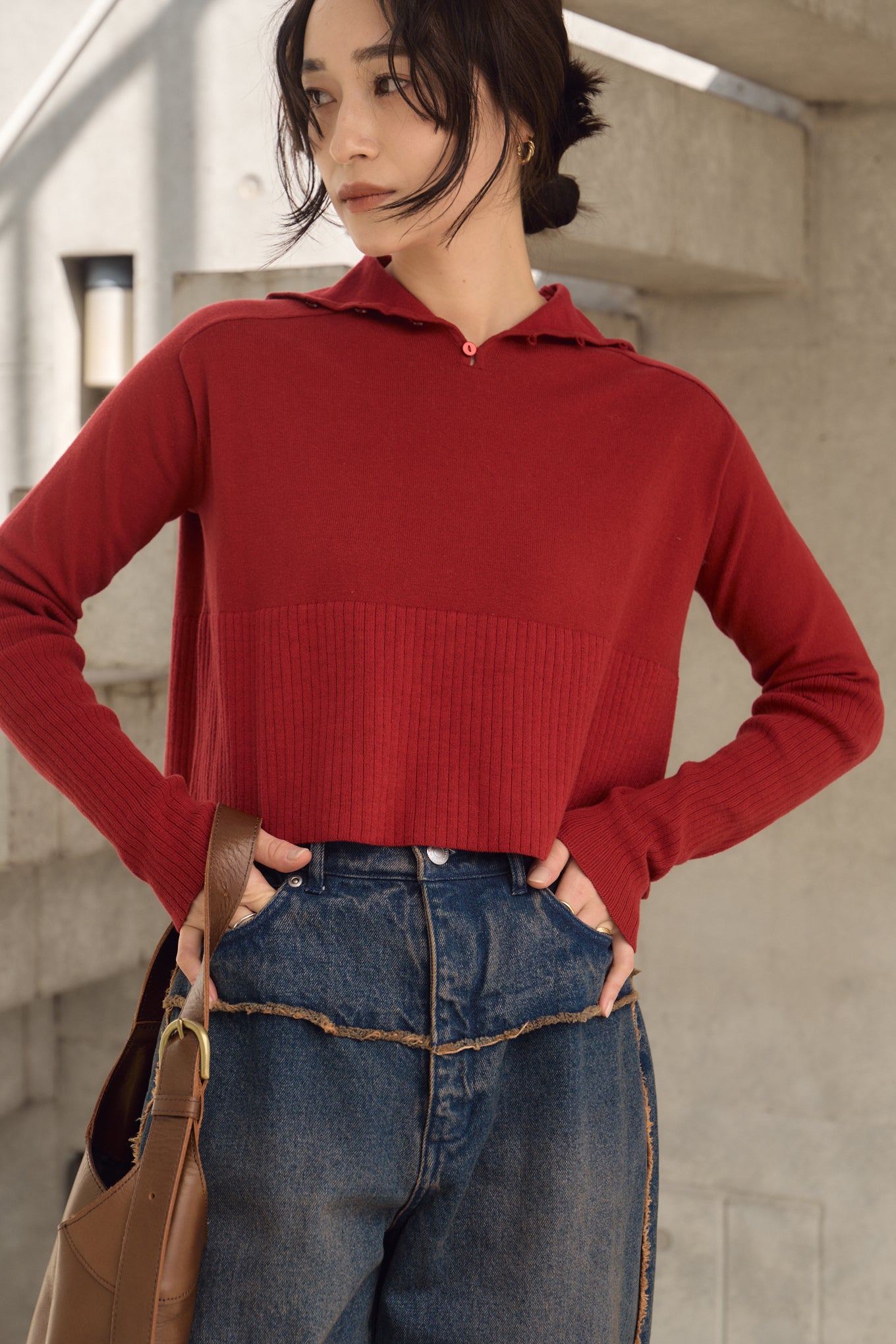 2WAY KNIT PULLOVER