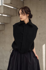 画像をギャラリービューアに読み込む, WOOL HIGHNECK VEST
