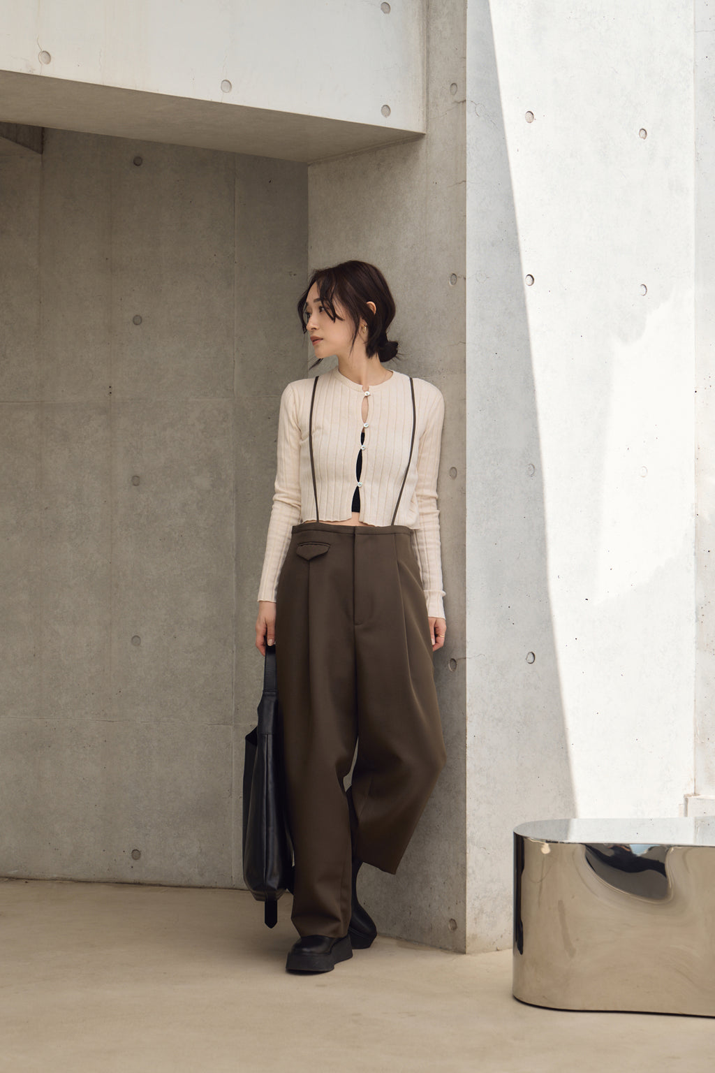 SUSPENDER COCOON PANTS