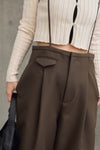 SUSPENDER COCOON PANTS