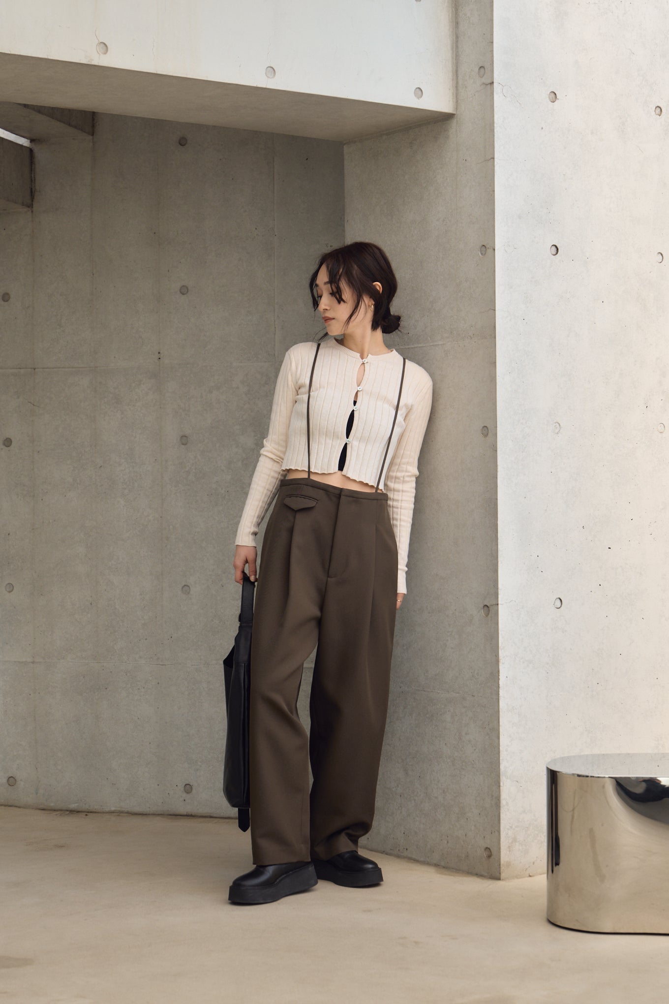 SUSPENDER COCOON PANTS