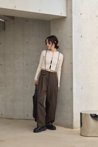 SUSPENDER COCOON PANTS