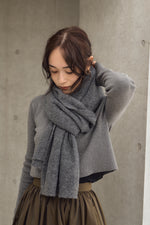 画像をギャラリービューアに読み込む, MELANGE KNIT STOLE
