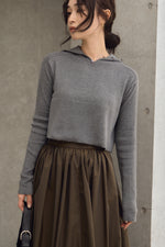 画像をギャラリービューアに読み込む, 2way knit pullover
