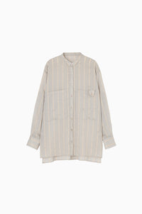 linen stripe shirt