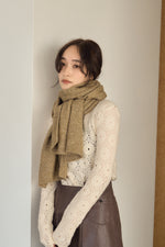 画像をギャラリービューアに読み込む, MELANGE KNIT STOLE
