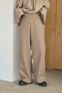 HERRINGBONE WIDE PANTS