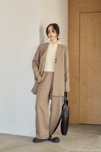 HERRINGBONE WIDE PANTS