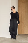 SUSPENDER COCOON PANTS