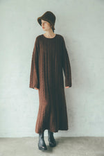 画像をギャラリービューアに読み込む, cable knit one piece
