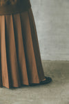 pleats volume skirt