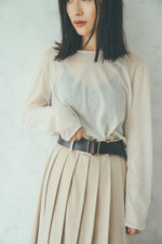 画像をギャラリービューアに読み込む, pleats volume skirt
