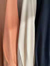 BACK SATIN DRESS