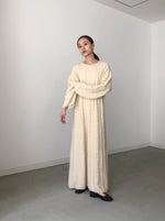 画像をギャラリービューアに読み込む, cable knit one piece
