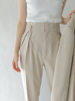 画像をギャラリービューアに読み込む, HIGH WAIST TAPERD PANTS
