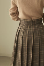 画像をギャラリービューアに読み込む, CHECK PLEATS VOLUME SKIRT
