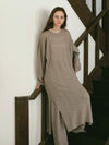 EYELET KNIT PANTS