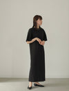 FLARE SLEEVE COCOON DRESS