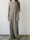 EYELET KNIT PANTS