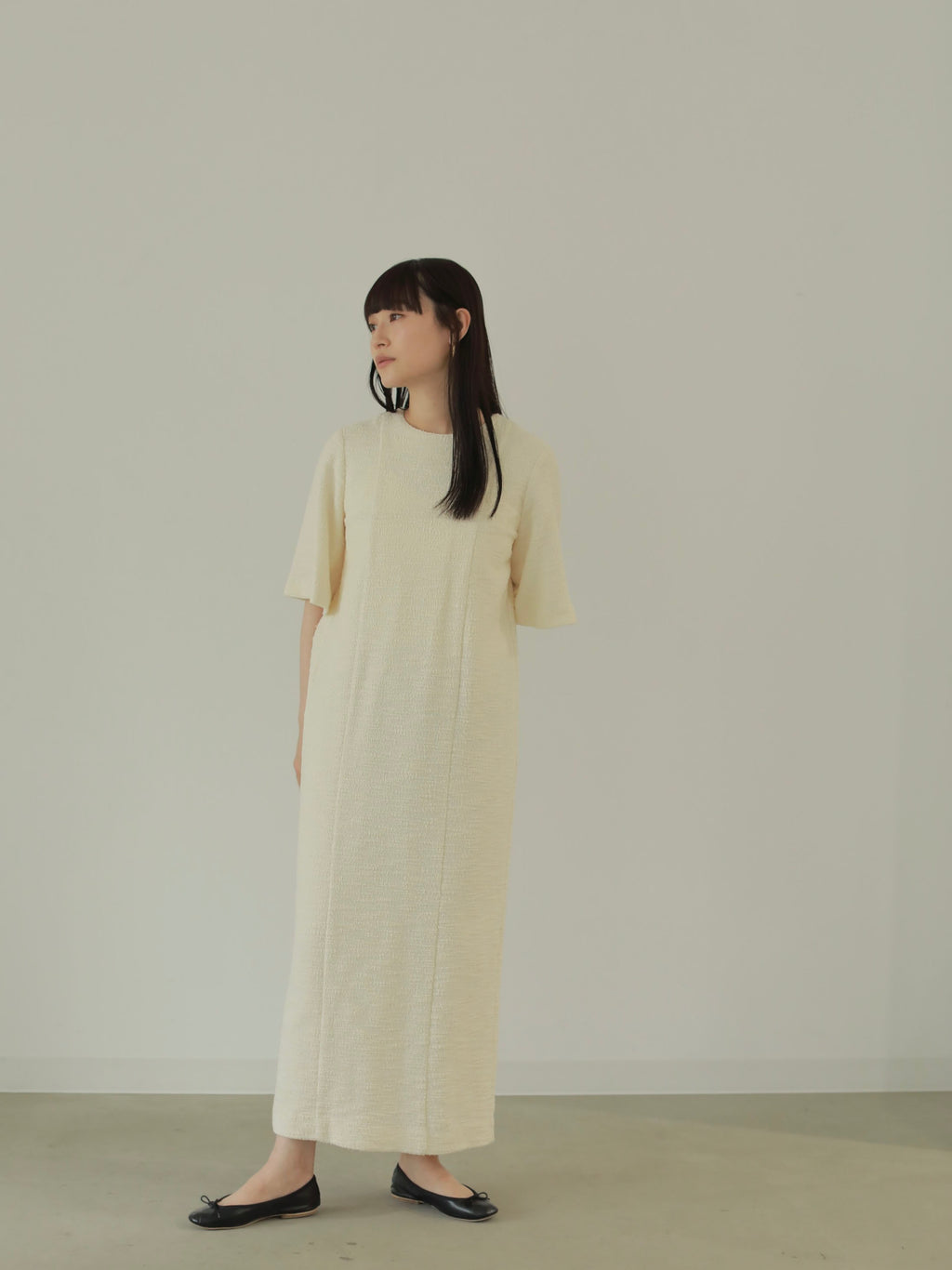 FLARE SLEEVE COCOON DRESS