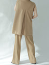 HIGH WAIST TUCK PANTS