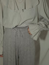EYELET KNIT PANTS