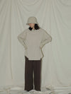 EYELET KNIT PANTS