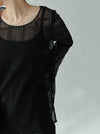 FLARE SLEEVE LACE BLOUSE
