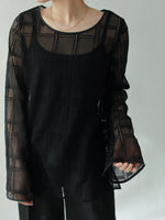 画像をギャラリービューアに読み込む, FLARE SLEEVE LACE BLOUSE
