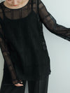 FLARE SLEEVE LACE BLOUSE