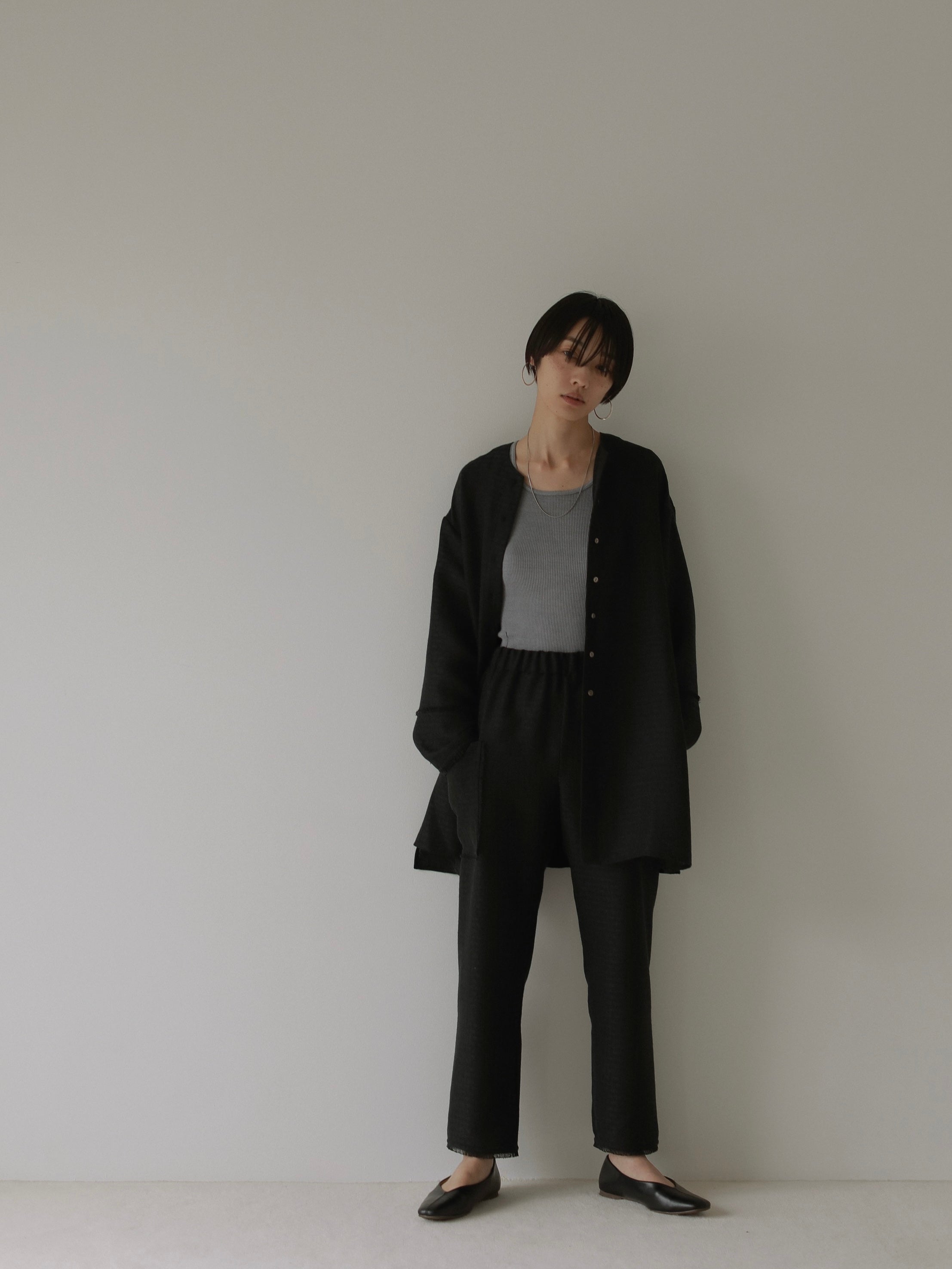 TWEEDY LONG BLOUSE