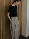 HIGH WAIST PIN TUCK PANTS