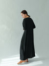 BACK SATIN DRESS