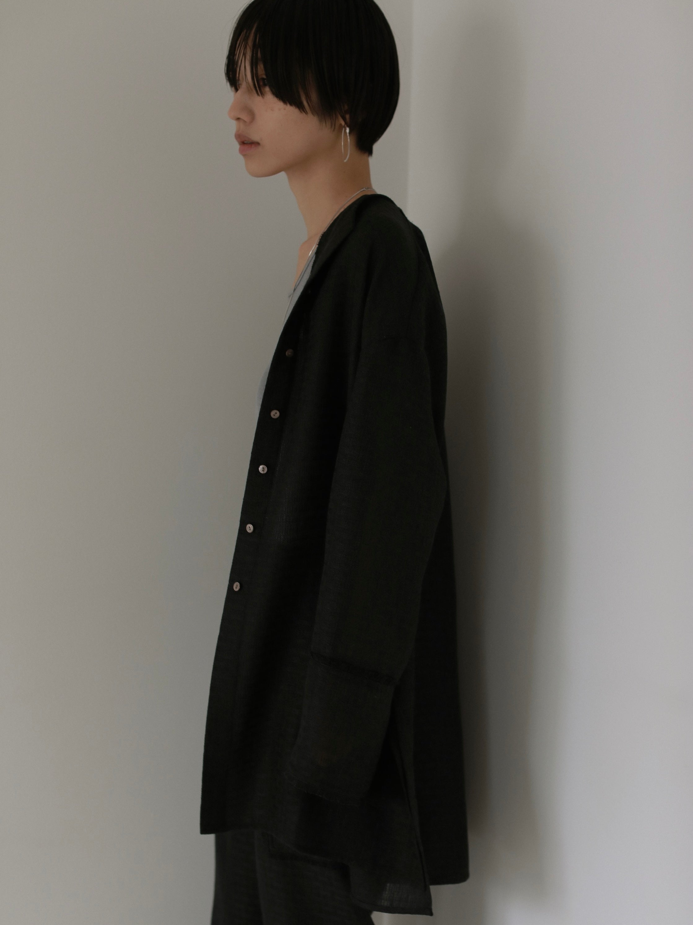 TWEEDY LONG BLOUSE