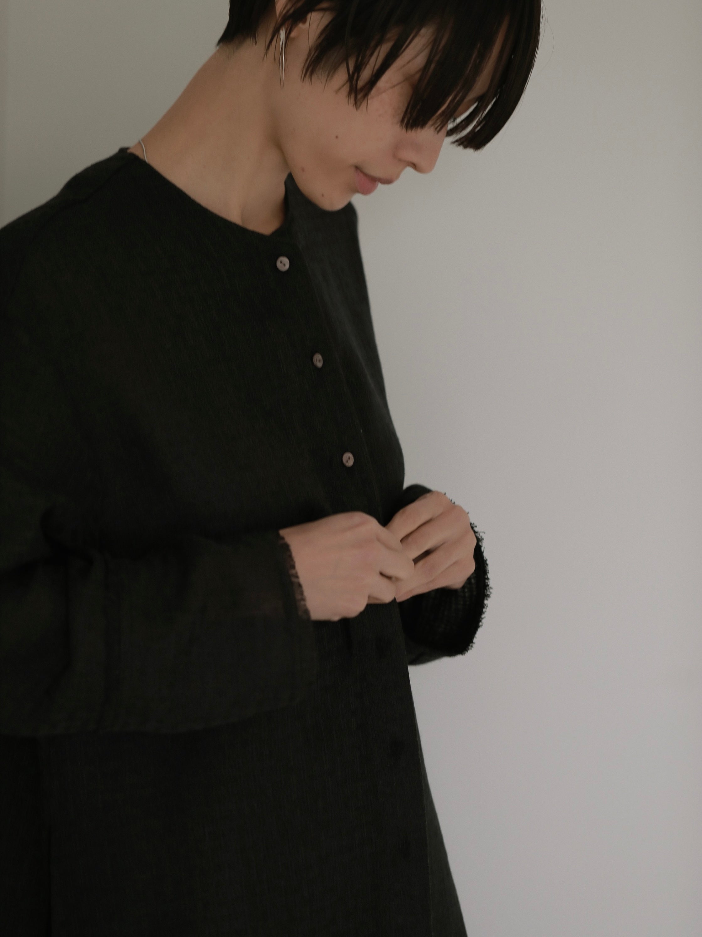 TWEEDY LONG BLOUSE