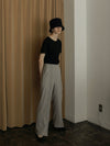 HIGH WAIST PIN TUCK PANTS