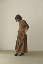 画像をギャラリービューアに読み込む, suede gather dress
