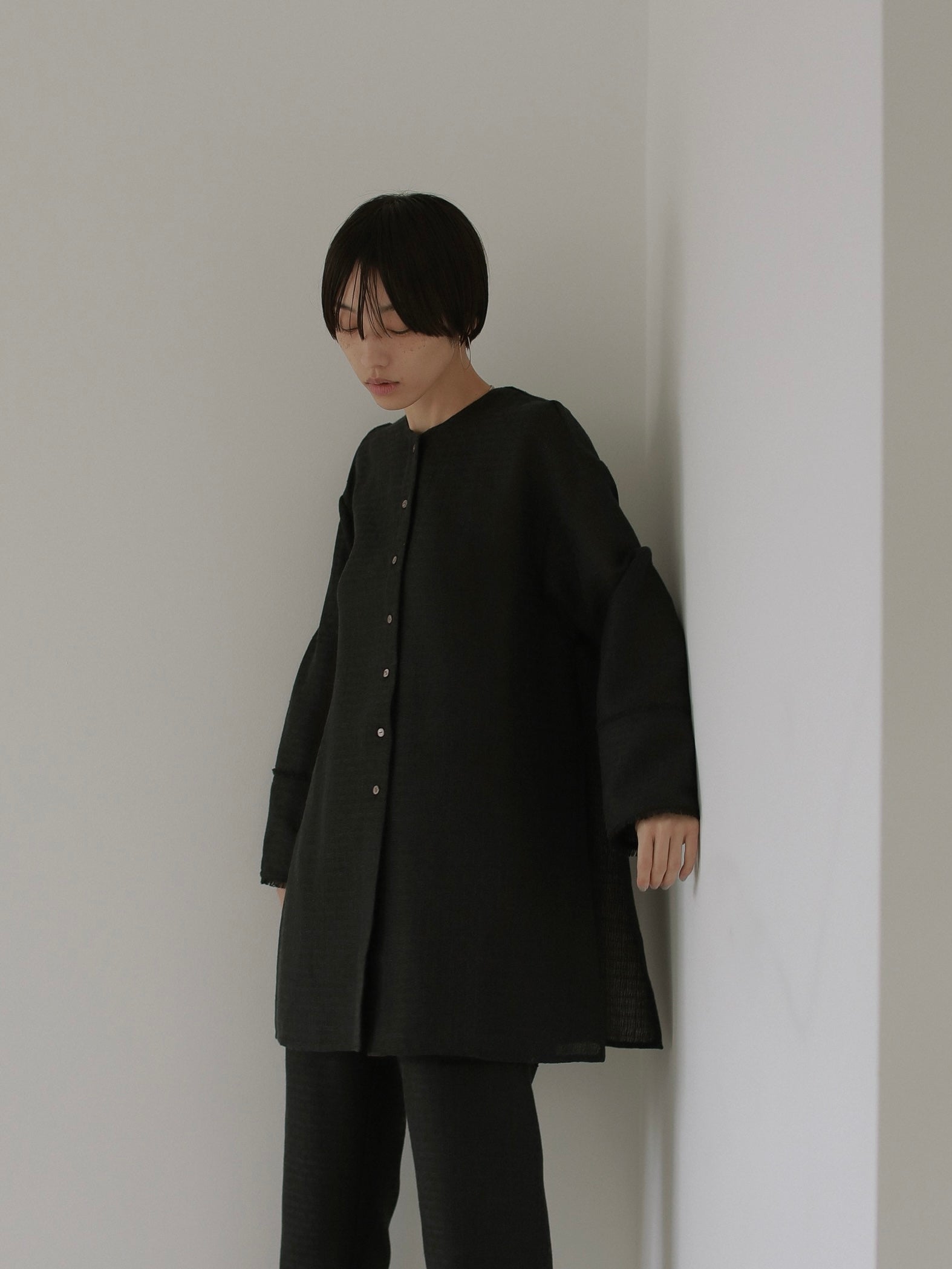 TWEEDY LONG BLOUSE
