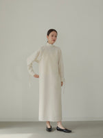 画像をギャラリービューアに読み込む, DOLMAN SLEEVE JACQUARD DRESS
