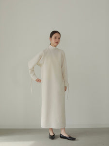 DOLMAN SLEEVE JACQUARD DRESS
