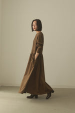 画像をギャラリービューアに読み込む, suede gather dress
