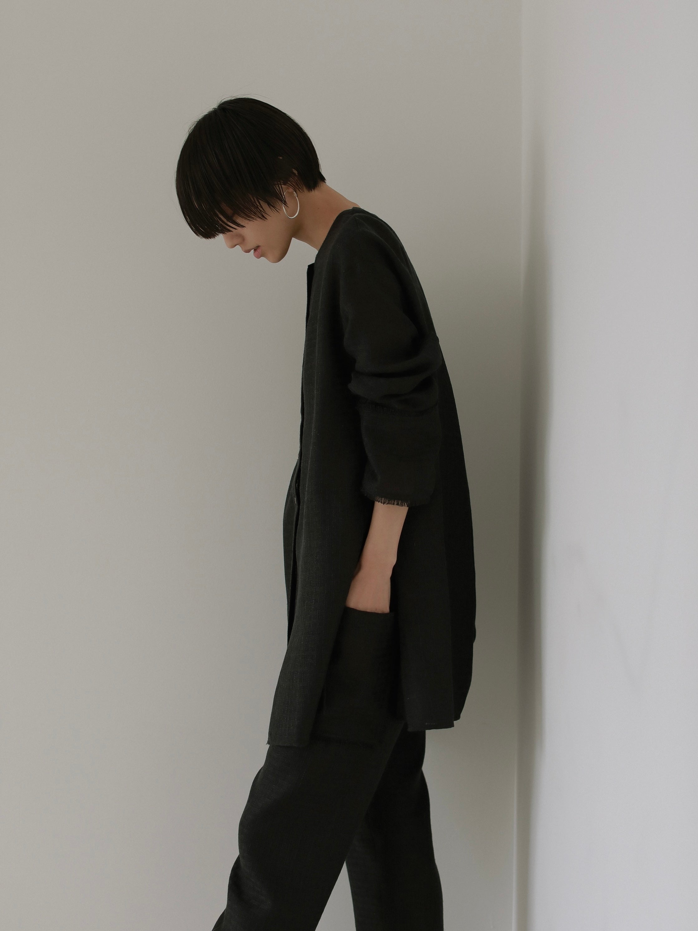 TWEEDY LONG BLOUSE