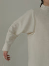 DOLMAN SLEEVE JACQUARD DRESS