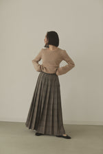 画像をギャラリービューアに読み込む, CHECK PLEATS VOLUME SKIRT
