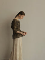 画像をギャラリービューアに読み込む, VINTAGE PEPLUM BLOUSE
