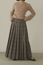 画像をギャラリービューアに読み込む, CHECK PLEATS VOLUME SKIRT
