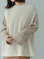 画像をギャラリービューアに読み込む, LOOSE KNIT VEST

