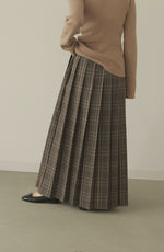 画像をギャラリービューアに読み込む, CHECK PLEATS VOLUME SKIRT
